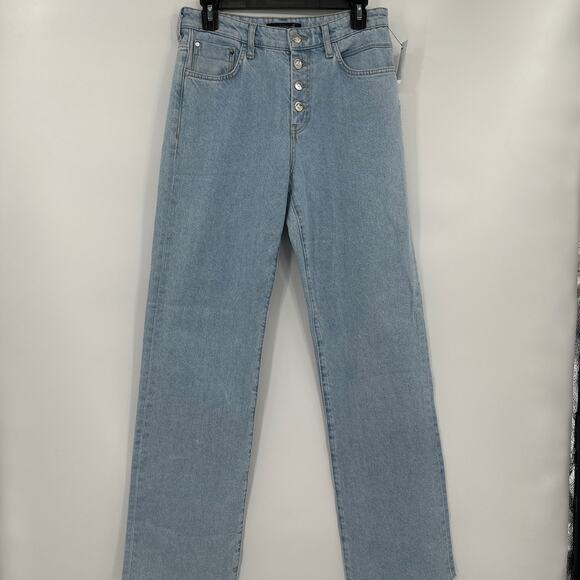 Mavi New Fit Button Fly high rise Straight Leg Jeans Size 27 NWT - Picture 1 of 6